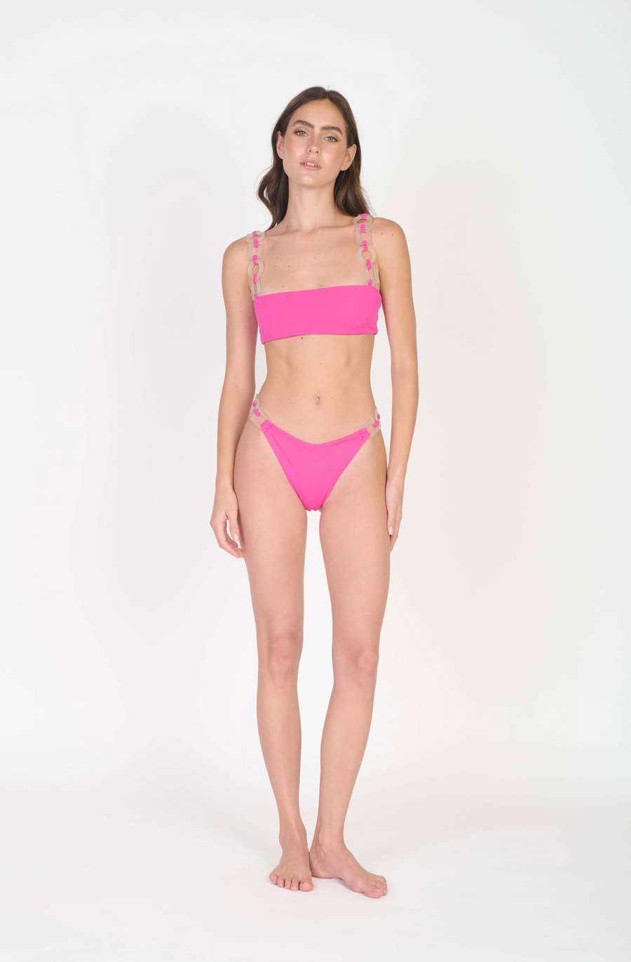 Fuchsia Cascade Bikini Top