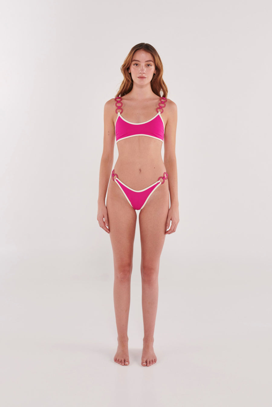 Pink Paradise Bikini Top